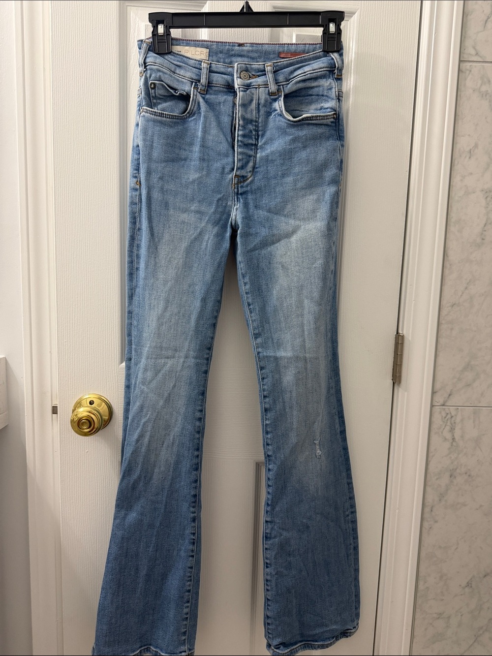 Pilcro Light Blue Women's Flared Jeans